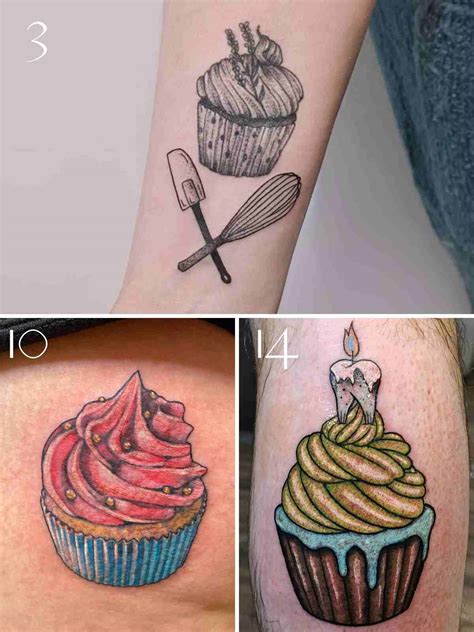 cute cupcake tattoo designs.